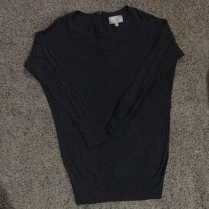 Long dark gray sweater